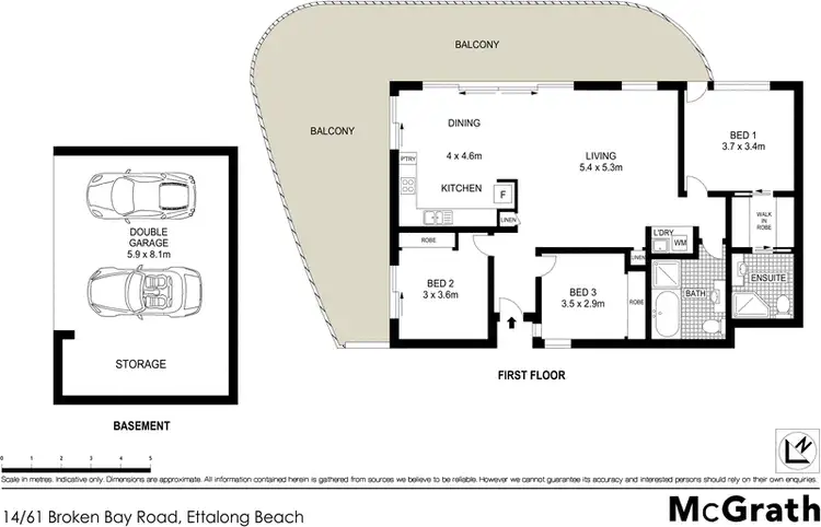 Floorplan of Homely apartment listing, 14/61 Broken Bay Road, Ettalong Beach NSW 2257