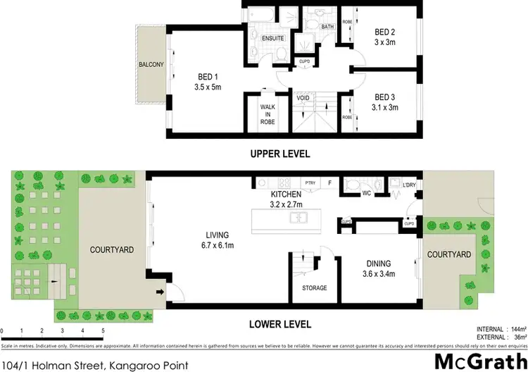 Floorplan of Homely apartment listing, 104/1 Holman Street, Kangaroo Point QLD 4169