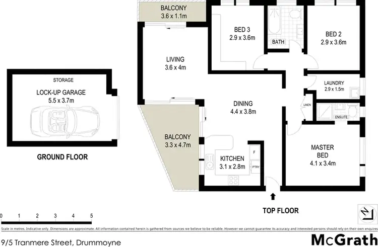 Floorplan of Homely apartment listing, 9/5 Tranmere Street, Drummoyne NSW 2047