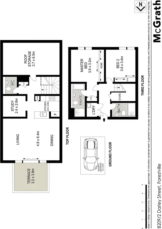 Floorplan of Homely apartment listing, B209 2 Darley Street, Forestville NSW 2087