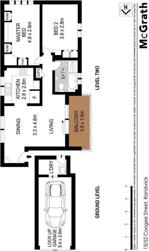 Floorplan of Homely apartment listing, 13/52 Coogee Street, Randwick NSW 2031