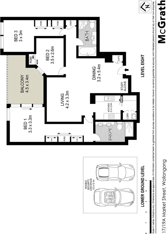 Floorplan of Homely apartment listing, 17/19a Market Street, Wollongong NSW 2500