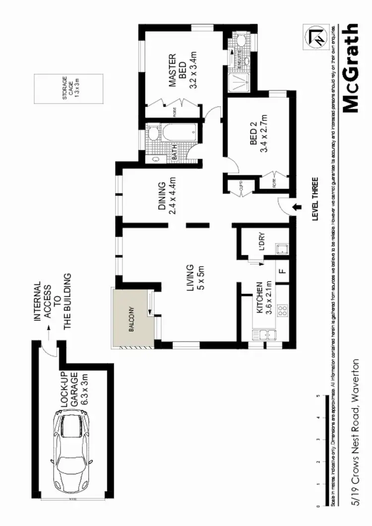 Floorplan of Homely apartment listing, 5/19 Crows Nest Road, Waverton NSW 2060