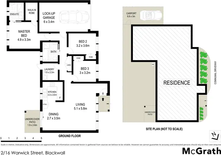 Floorplan of Homely villa listing, 2/16 Warwick Street, Blackwall NSW 2256