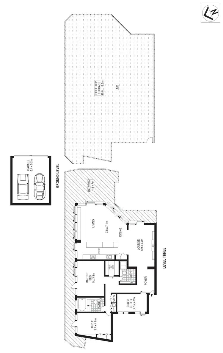 Floorplan of Homely apartment listing, 7/2 Francis Street, Bondi Beach NSW 2026