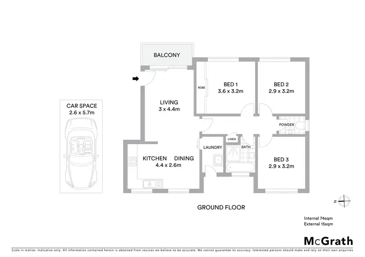 Floorplan of Homely apartment listing, 2/13 Soudan Street, Fairy Meadow NSW 2519