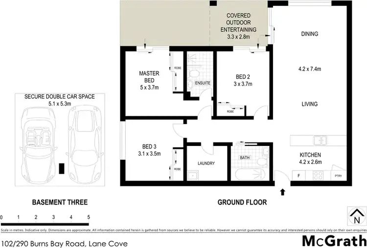 Floorplan of Homely apartment listing, 102/290 Burns Bay Road, Lane Cove NSW 2066
