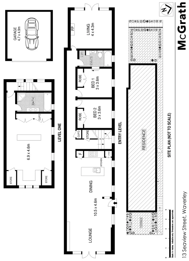 Floorplan of Homely house listing, 13 Seaview Street, Waverley NSW 2024