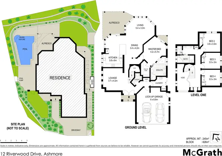Floorplan of Homely house listing, 12 Riverwood Drive, Ashmore QLD 4214