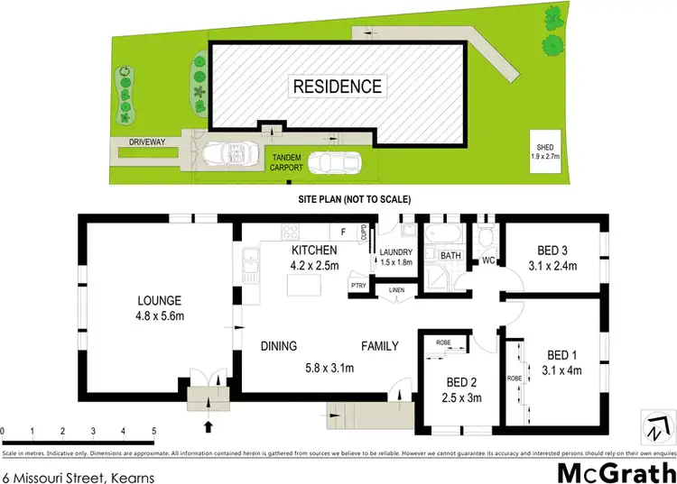 Floorplan of Homely house listing, 6 Missouri Street, Kearns NSW 2558