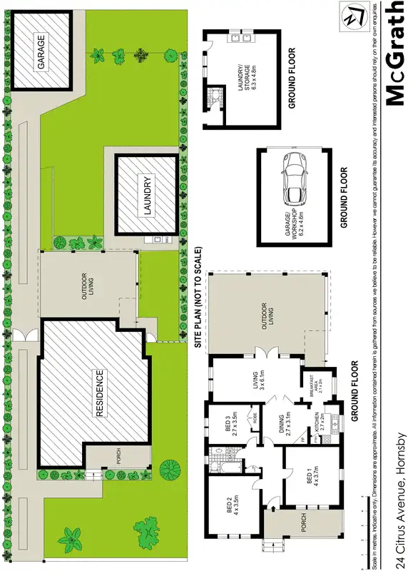 Floorplan of Homely house listing, 24 Citrus Avenue, Hornsby NSW 2077