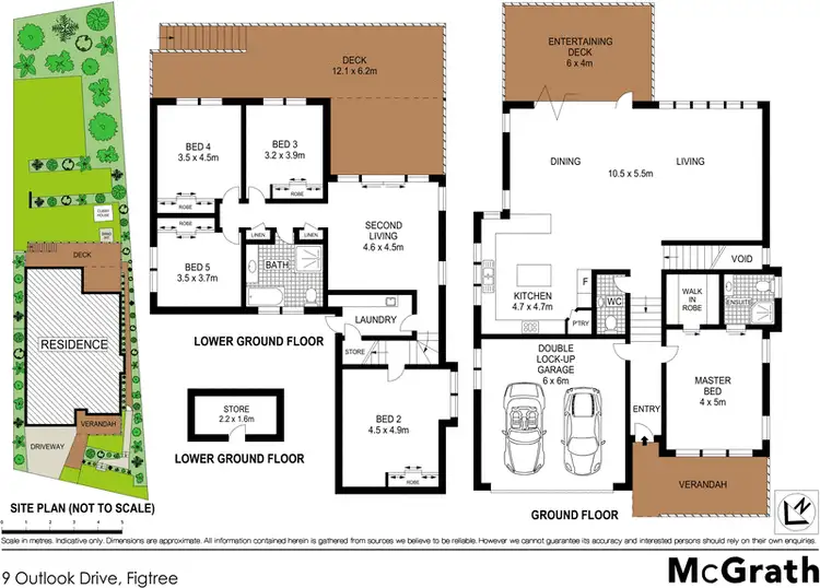 Floorplan of Homely house listing, 9 Outlook Drive, Figtree NSW 2525
