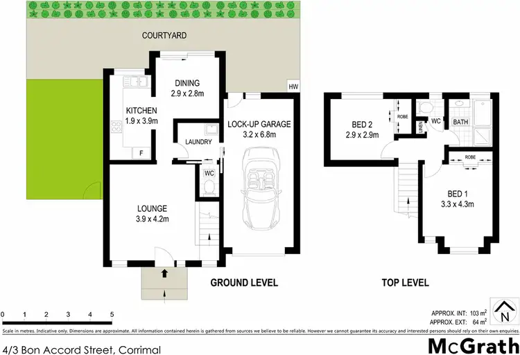 Floorplan of Homely townhouse listing, 4/3 Bon Accord Street, Corrimal NSW 2518