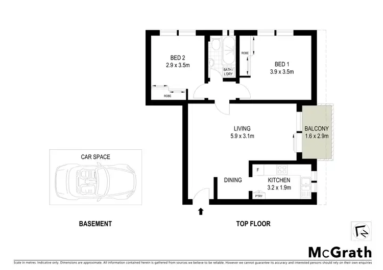 Floorplan of Homely apartment listing, 49/10 Murray Street, Lane Cove NSW 2066