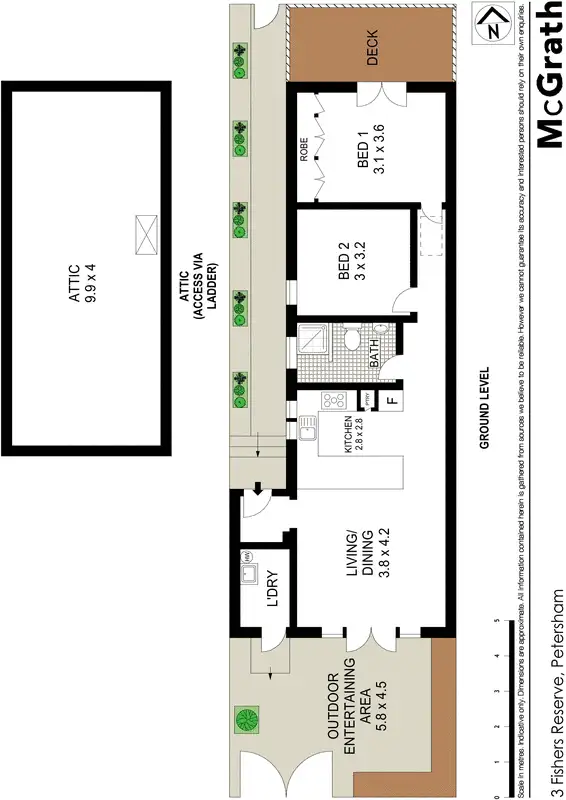 Floorplan of Homely house listing, 3 Fishers Reserve, Petersham NSW 2049