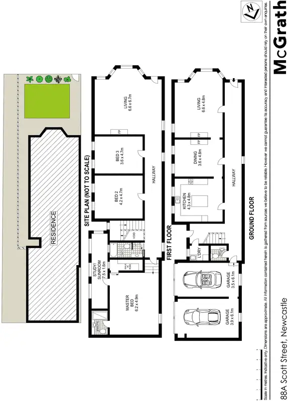 Floorplan of Homely house listing, 88A Scott Street, Newcastle NSW 2300