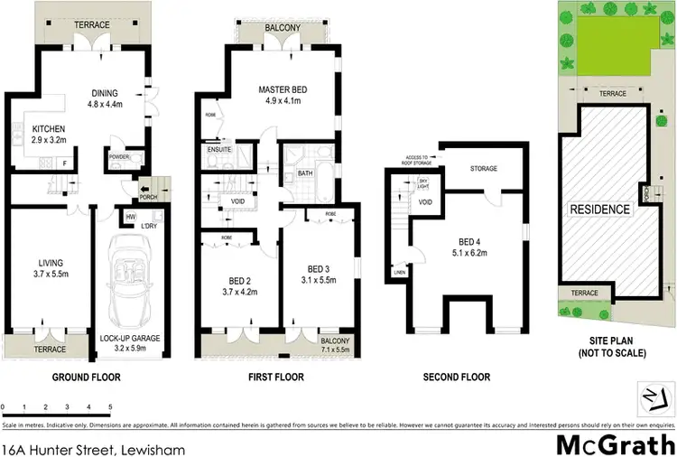 Floorplan of Homely house listing, 16A Hunter Street, Lewisham NSW 2049