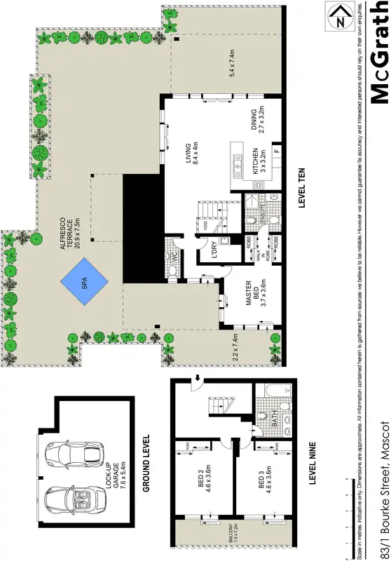 Floorplan of Homely apartment listing, 83/1 Bourke Street, Mascot NSW 2020