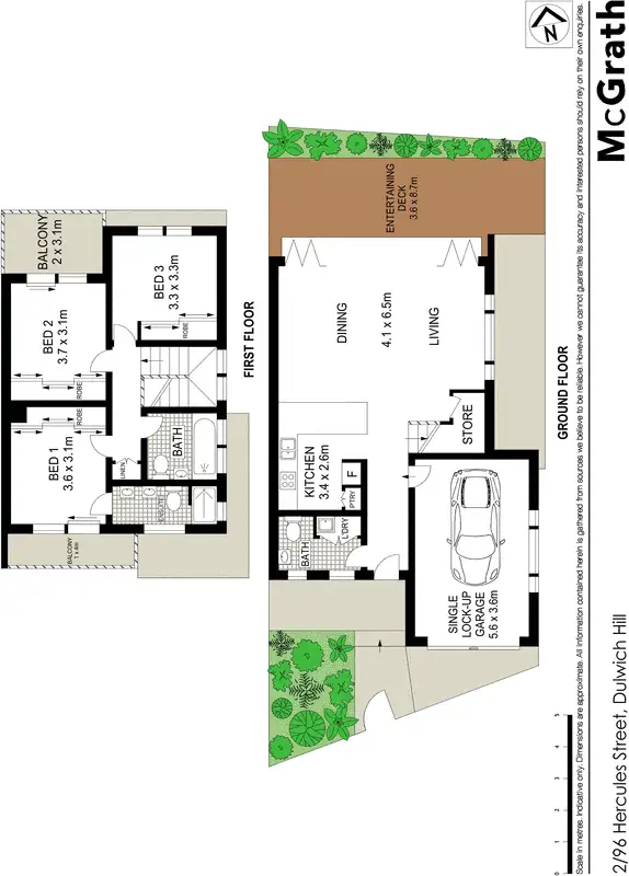 Floorplan of Homely townhouse listing, 2/96 Hercules Street, Dulwich Hill NSW 2203