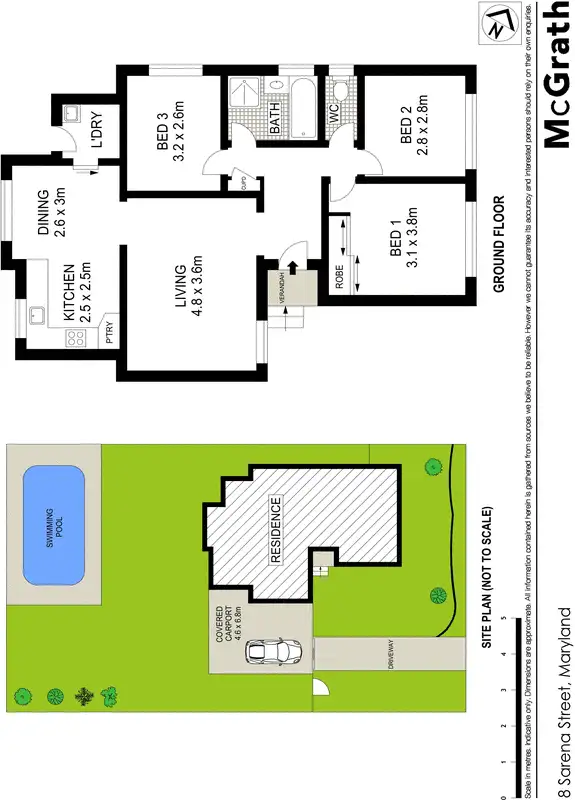 Floorplan of Homely house listing, 8 Sarina Street, Maryland NSW 2287
