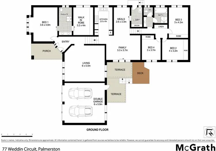 Floorplan of Homely house listing, 77 Weddin Circuit, Palmerston ACT 2913