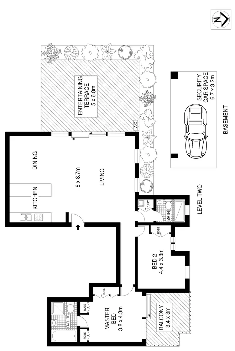 Floorplan of Homely apartment listing, 18/2 Towns Road, Vaucluse NSW 2030