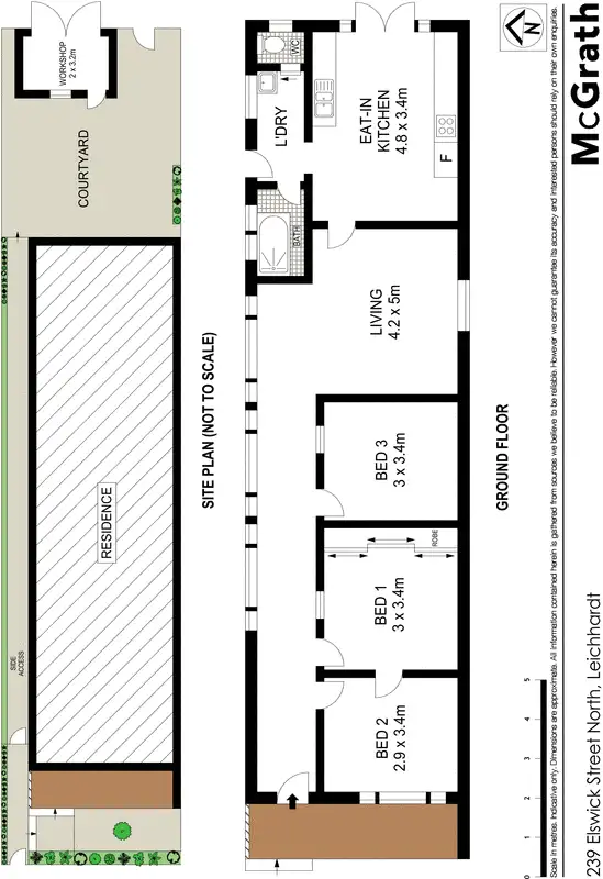 Floorplan of Homely house listing, 239 Elswick Street North, Leichhardt NSW 2040