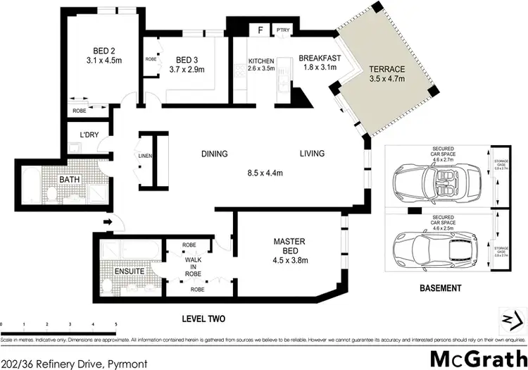 Floorplan of Homely apartment listing, 202/36 Refinery Drive, Pyrmont NSW 2009