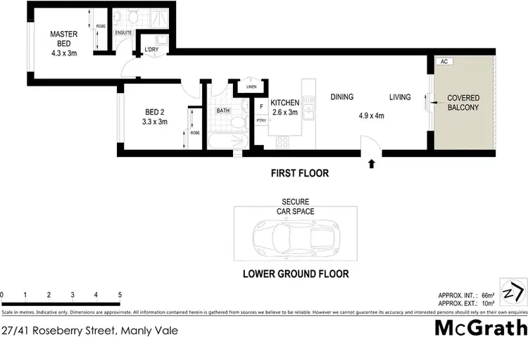 Floorplan of Homely apartment listing, 27/41 Roseberry Street, Manly Vale NSW 2093