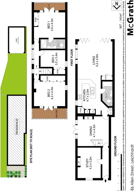 Floorplan of Homely house listing, 86 Allen Street, Leichhardt NSW 2040