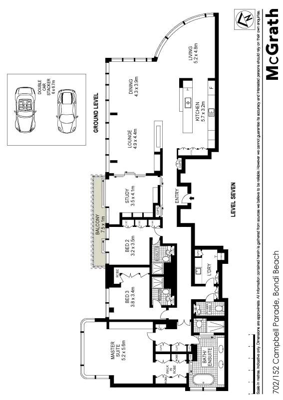 Floorplan of Homely apartment listing, 702/152 Campbell Parade, Bondi Beach NSW 2026
