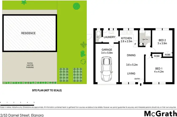 Floorplan of Homely townhouse listing, 2/53 Darnel Street, Elanora QLD 4221