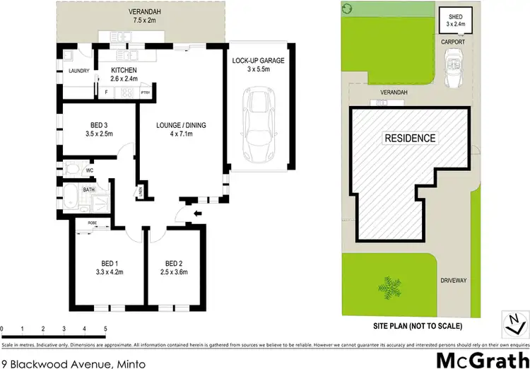 Floorplan of Homely house listing, 9 Blackwood Avenue, Minto NSW 2566