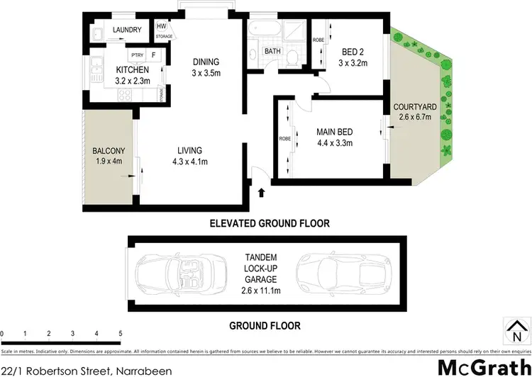 Floorplan of Homely apartment listing, 22/1 Robertson Street, Narrabeen NSW 2101