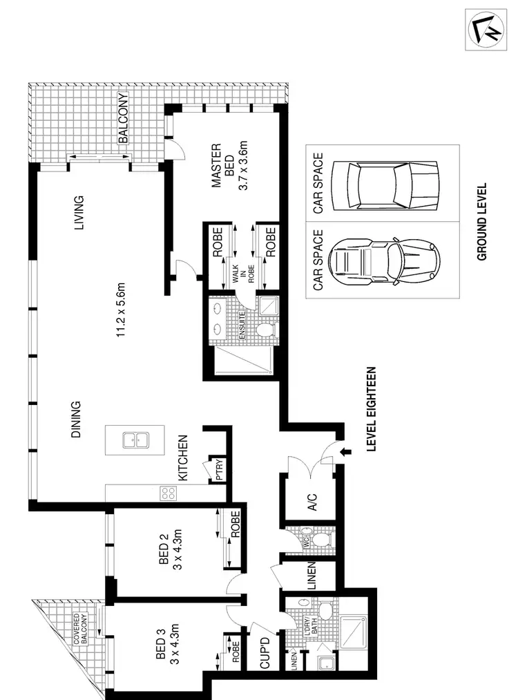 Floorplan of Homely apartment listing, 1801/45 Bowman Street, Pyrmont NSW 2009