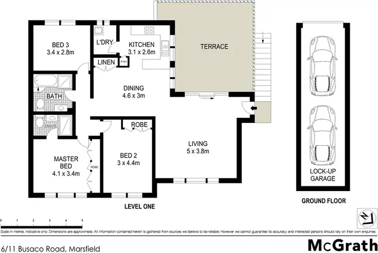 Floorplan of Homely villa listing, 6/11 Busaco Road, Marsfield NSW 2122
