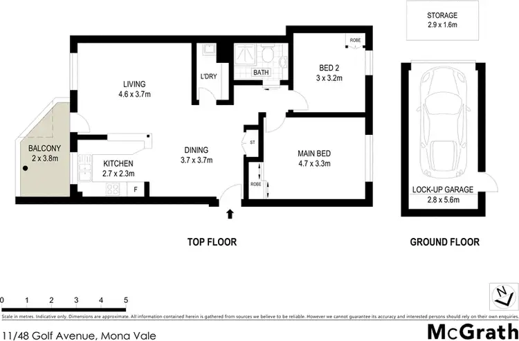 Floorplan of Homely apartment listing, 11/48 Golf Avenue, Mona Vale NSW 2103