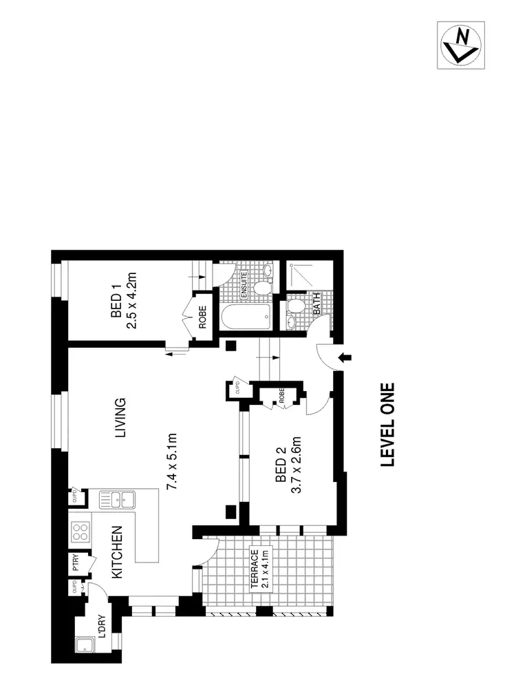 Floorplan of Homely apartment listing, 15/82 Myrtle Street, Chippendale NSW 2008