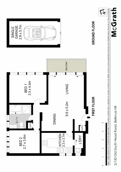 Floorplan of Homely apartment listing, 2/150 Old South Head Road, Bellevue Hill NSW 2023