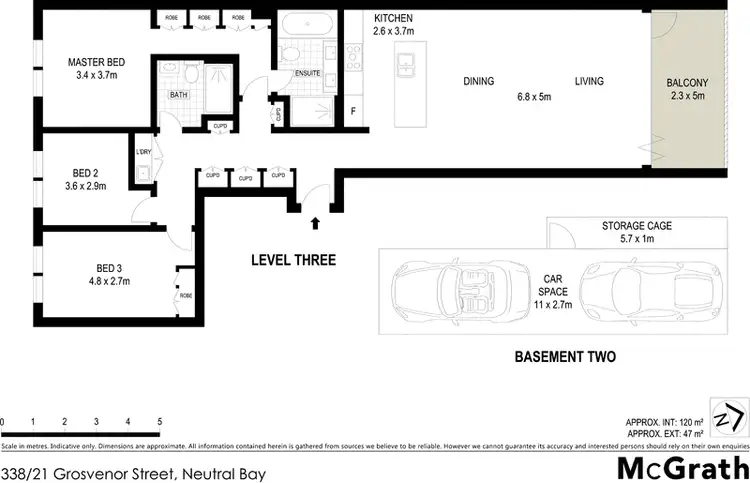 Floorplan of Homely apartment listing, 338/21 Grosvenor Street, Neutral Bay NSW 2089