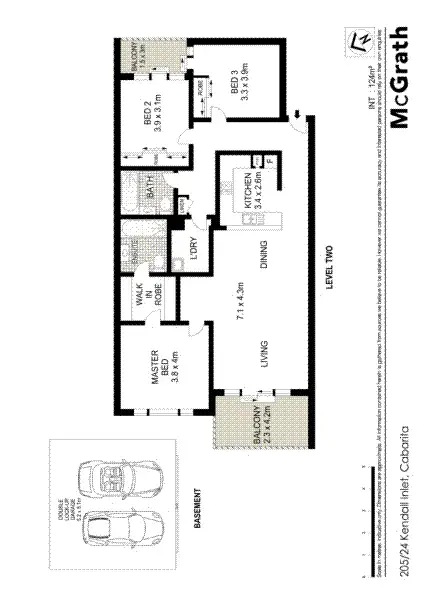 Floorplan of Homely apartment listing, 205/24 Kendall Inlet, Cabarita NSW 2137