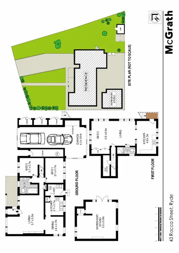 Floorplan of Homely house listing, 43 Rocca Street, Ryde NSW 2112