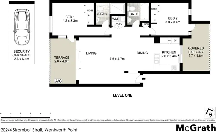 Floorplan of Homely apartment listing, 202/4 Stromboli Strait, Wentworth Point NSW 2127