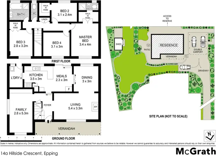 Floorplan of Homely house listing, 14A Hillside Crescent, Epping NSW 2121