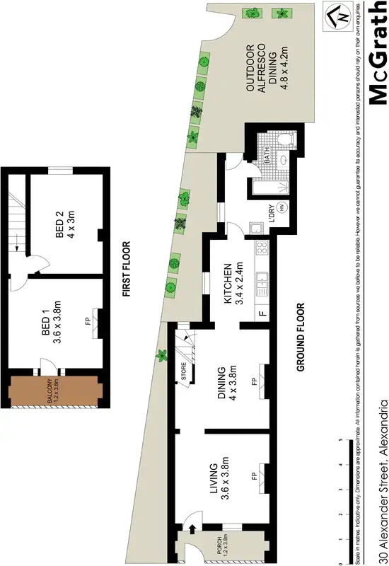 Floorplan of Homely house listing, 30 Alexander Street, Alexandria NSW 2015