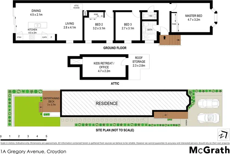 Floorplan of Homely house listing, 1A Gregory Avenue, Croydon NSW 2132