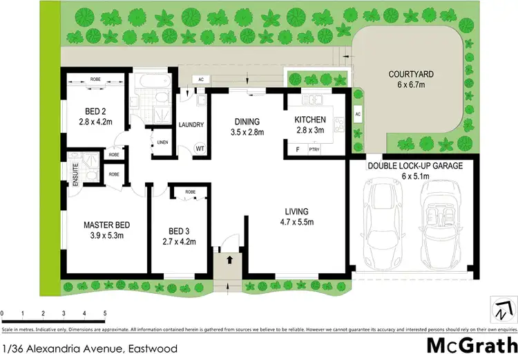 Floorplan of Homely villa listing, 1/36 Alexandria Avenue, Eastwood NSW 2122