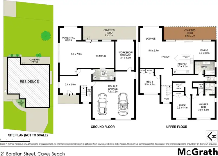 Floorplan of Homely house listing, 21 Barellan Street, Caves Beach NSW 2281
