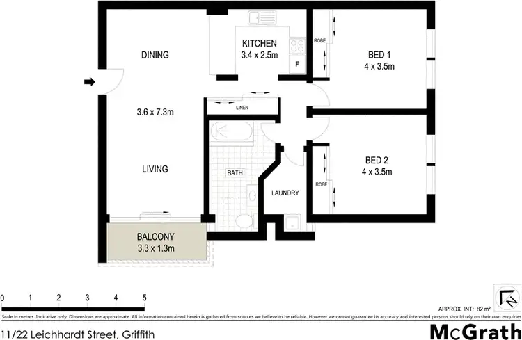 Floorplan of Homely townhouse listing, 11/22 Leichhardt Street, Griffith ACT 2603