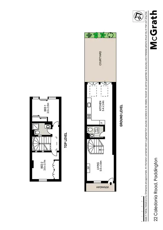 Floorplan of Homely house listing, 22 Caledonia Street, Paddington NSW 2021